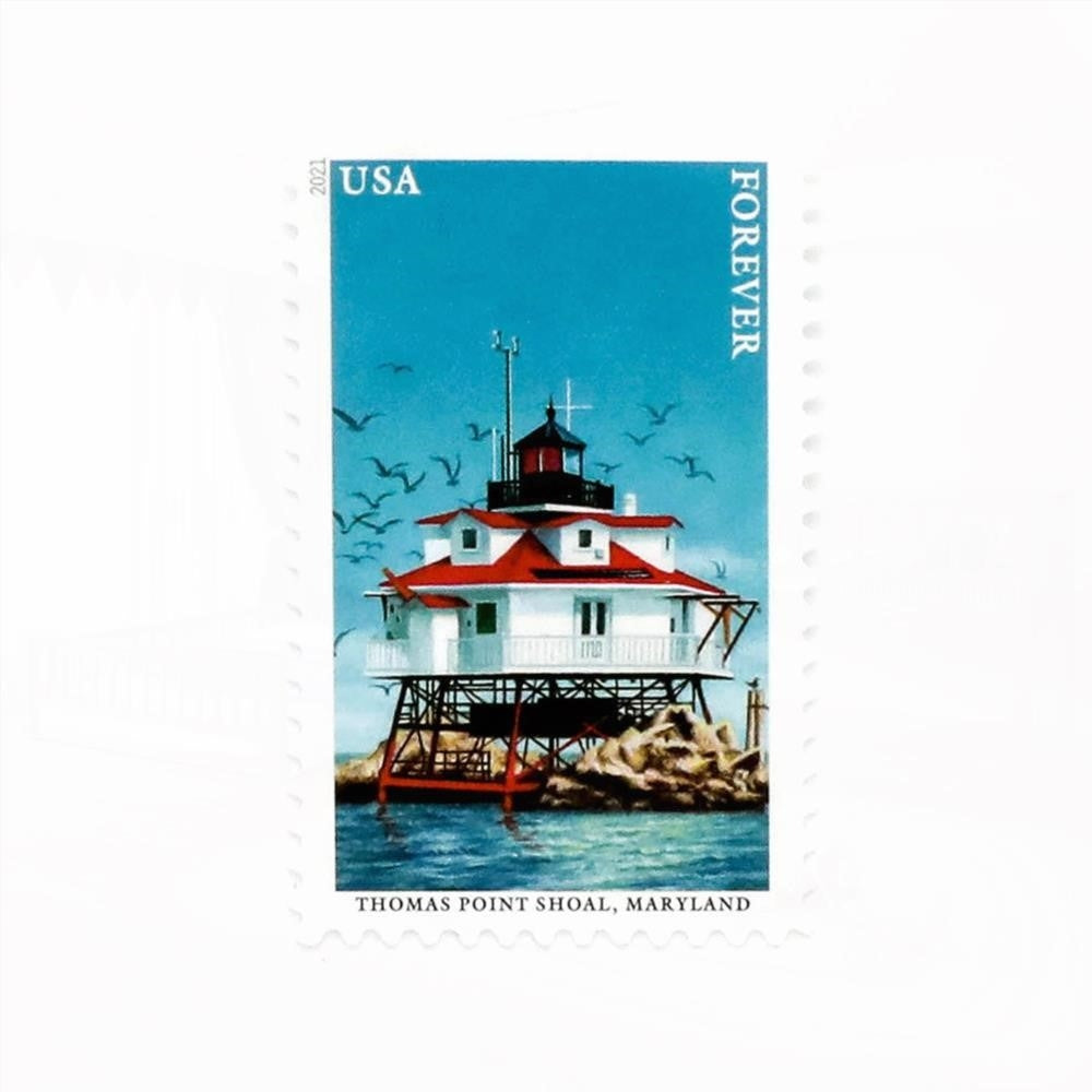 100Pcs 2021 US Lighthouse Forever Stamps