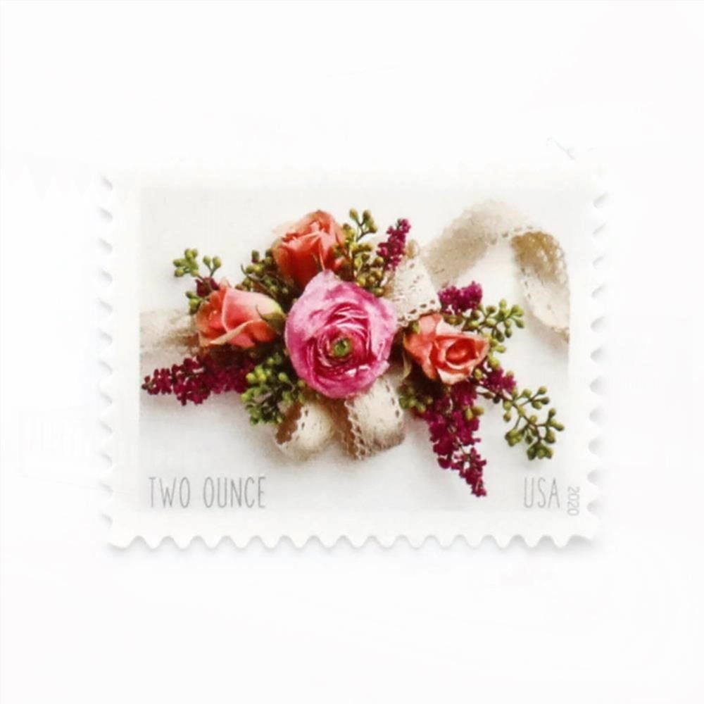 100Pcs 2020 US Wedding Garden Corsage Two Ounce Forever Stamps