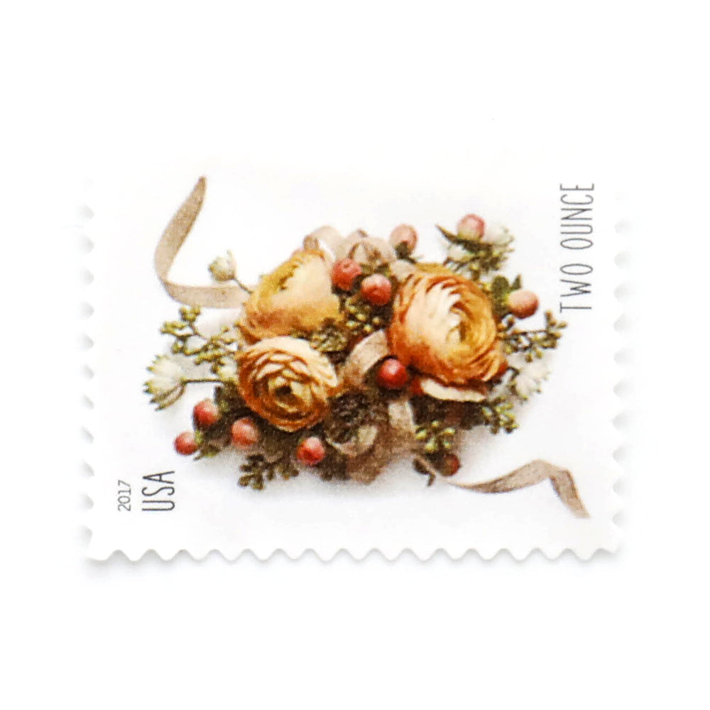 100Pcs 2017 US Two-Ounce Forever Stamp - Wedding Series: Celebration Corsage