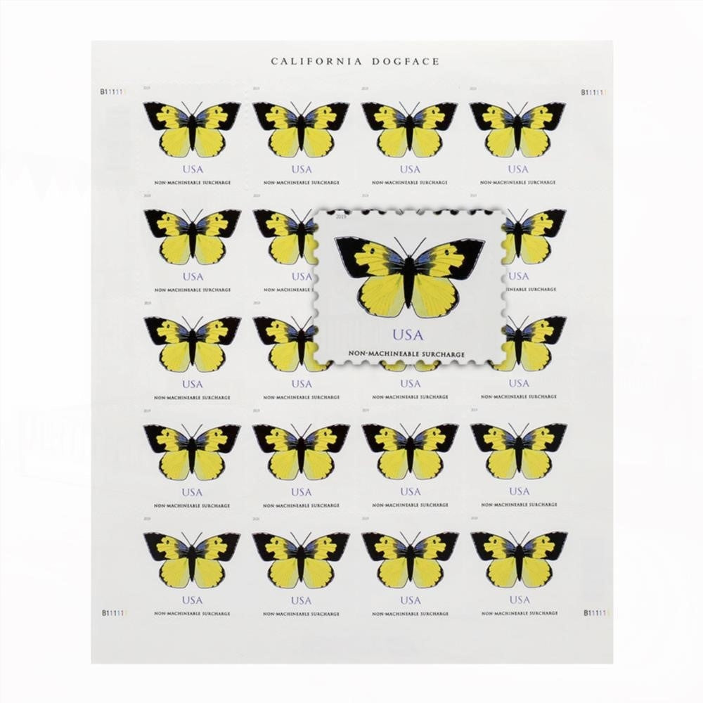 100Pcs 2019 US California Dogface Forever Stamps