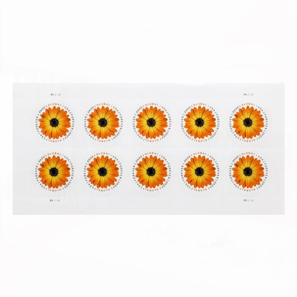 50Pcs 2022 US Global African Daisy Forever Stamps