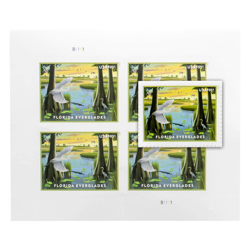 100Pcs US Florida Everglades MNH 2023 Priority Stamp