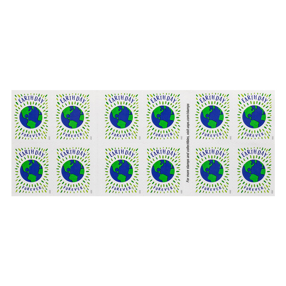 100Pcs 2020 US Earth Day Forever Stamps