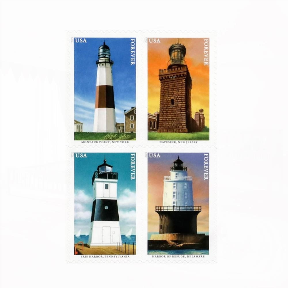 100Pcs 2021 US Lighthouse Forever Stamps