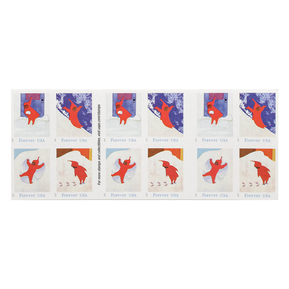 100Pcs 2017 US Snowy Day Forever Postage Stamps