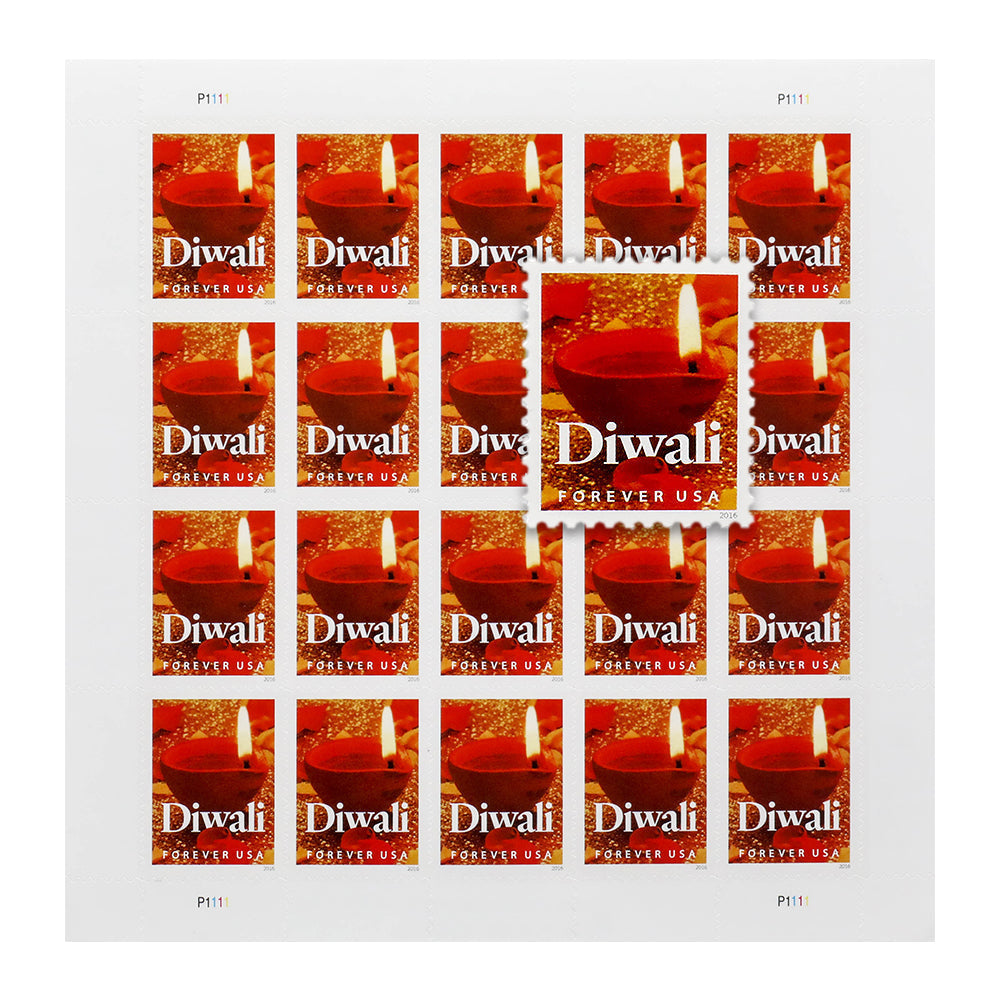 100Pcs 2016 US Diwali Celebration First Class Postage Stamps