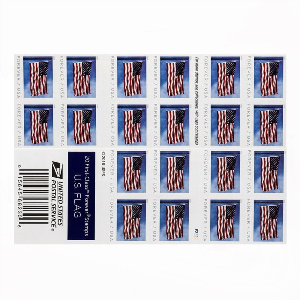 100Pcs 2019 U.S. Flag Forever Stamps Booklet