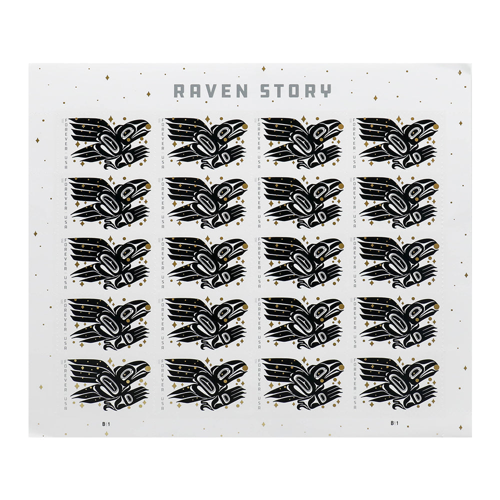 100Pcs 2021 US Raven Story Forever Postage Stamps