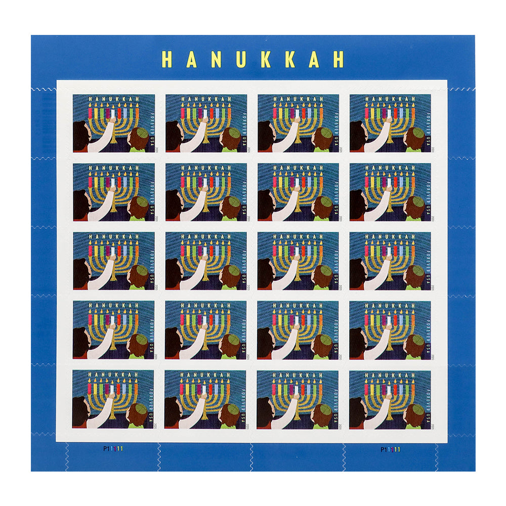 100Pcs 2020 US Hanukkah Forever Stamps