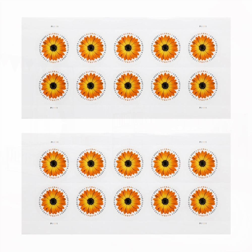 50Pcs 2022 US Global African Daisy Forever Stamps