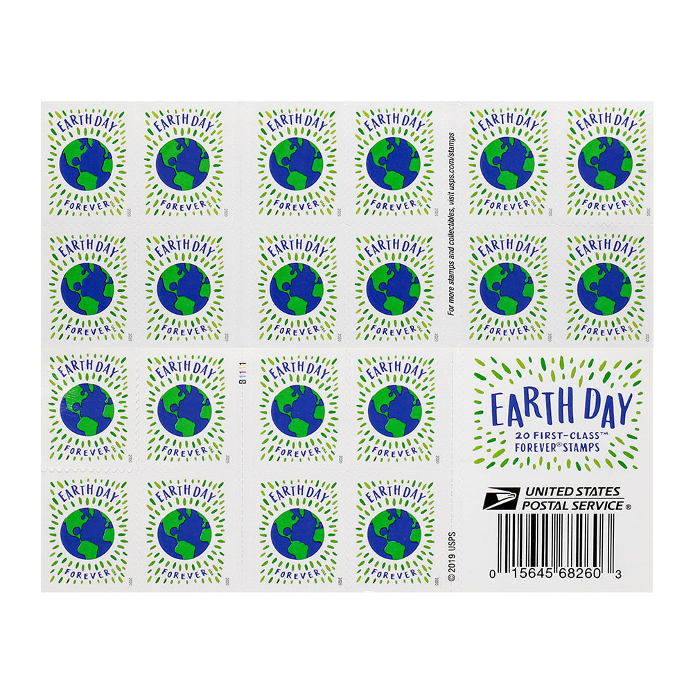 100Pcs 2020 US Earth Day Forever Stamps