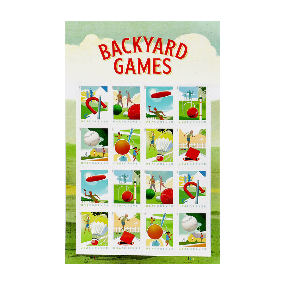 80Pcs 2021 US Backyard Games Forever Stamps