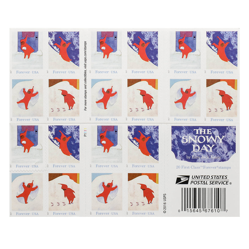 100Pcs 2017 US Snowy Day Forever Postage Stamps