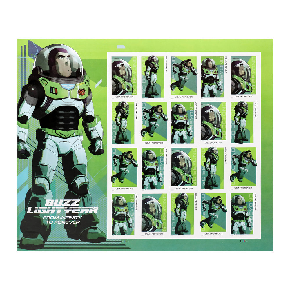 100Pcs 2022 First-Class Forever Stamps - Go Beyond: Buzz Lightyear