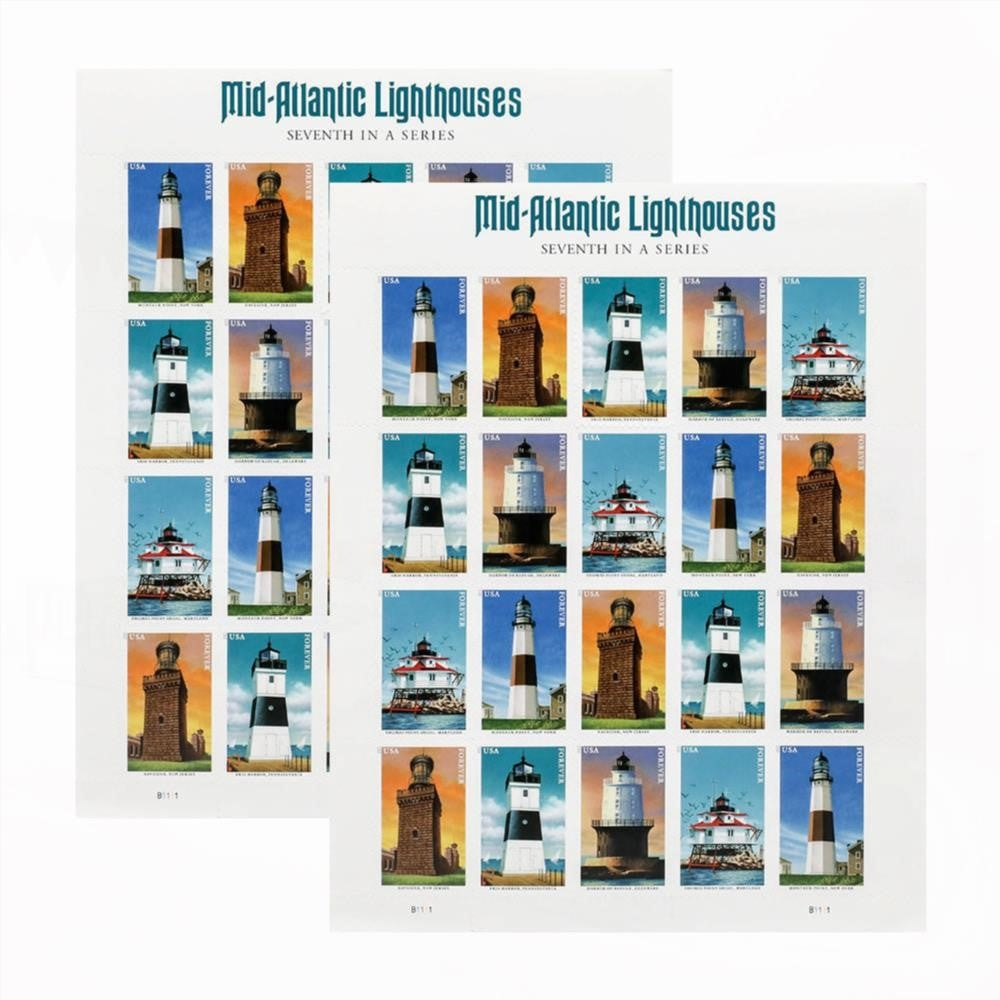 100Pcs 2021 US Lighthouse Forever Stamps