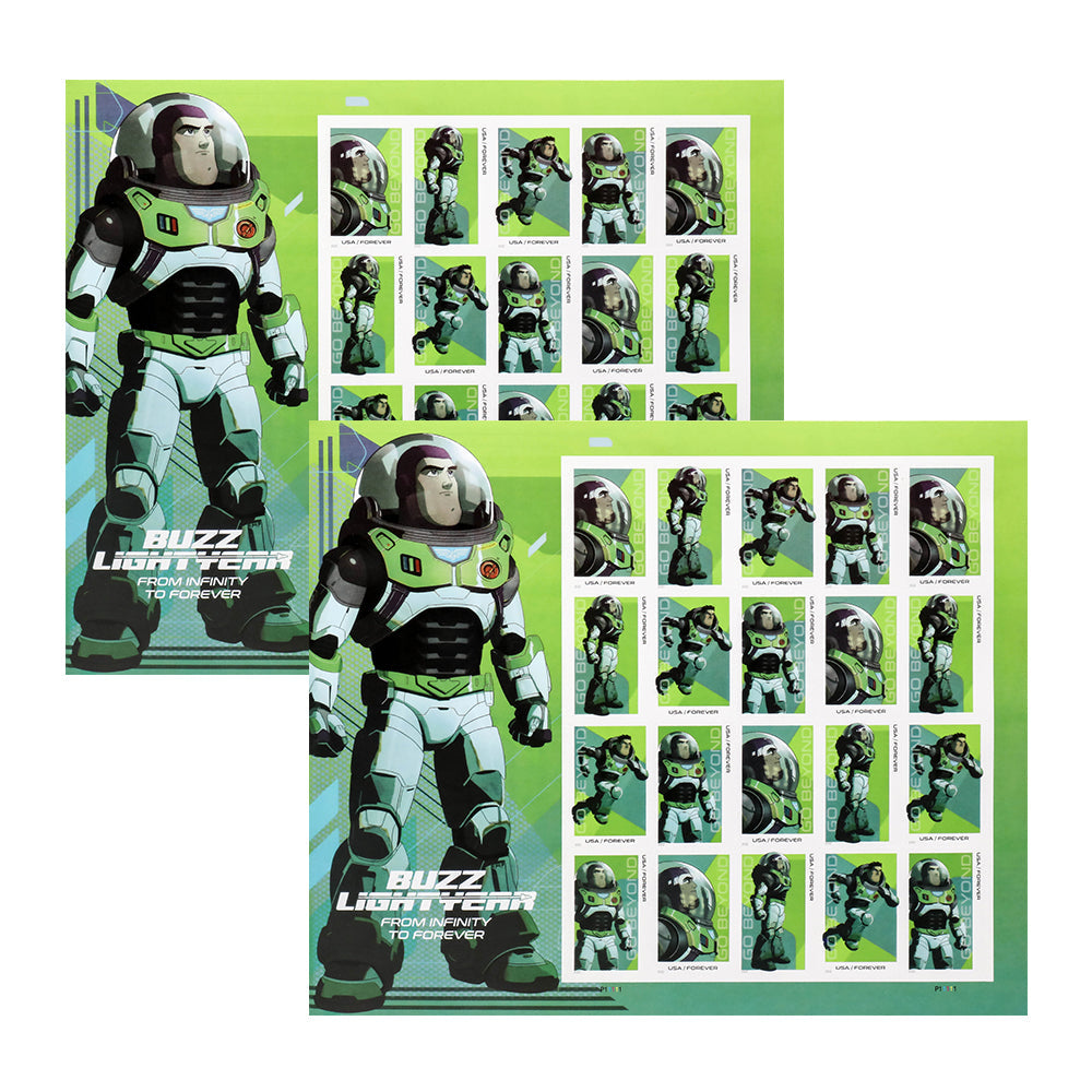 100Pcs 2022 First-Class Forever Stamps - Go Beyond: Buzz Lightyear