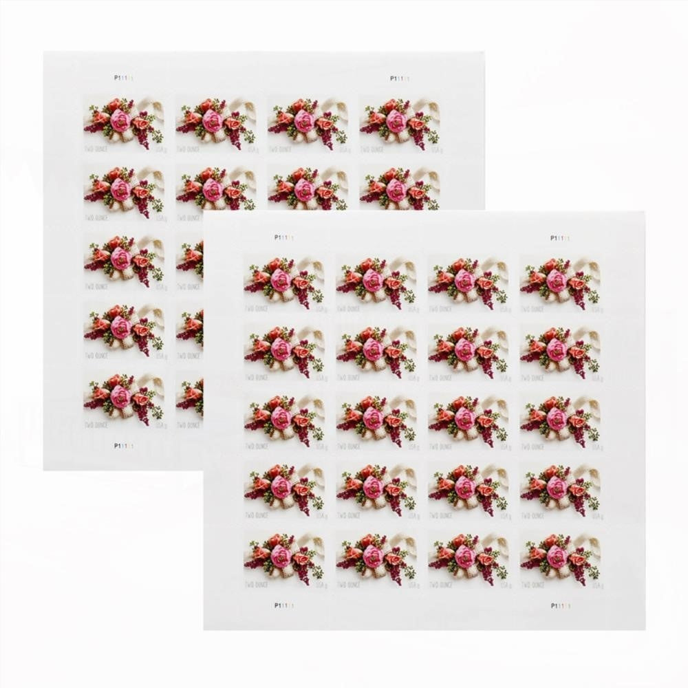 100Pcs 2020 US Wedding Garden Corsage Two Ounce Forever Stamps