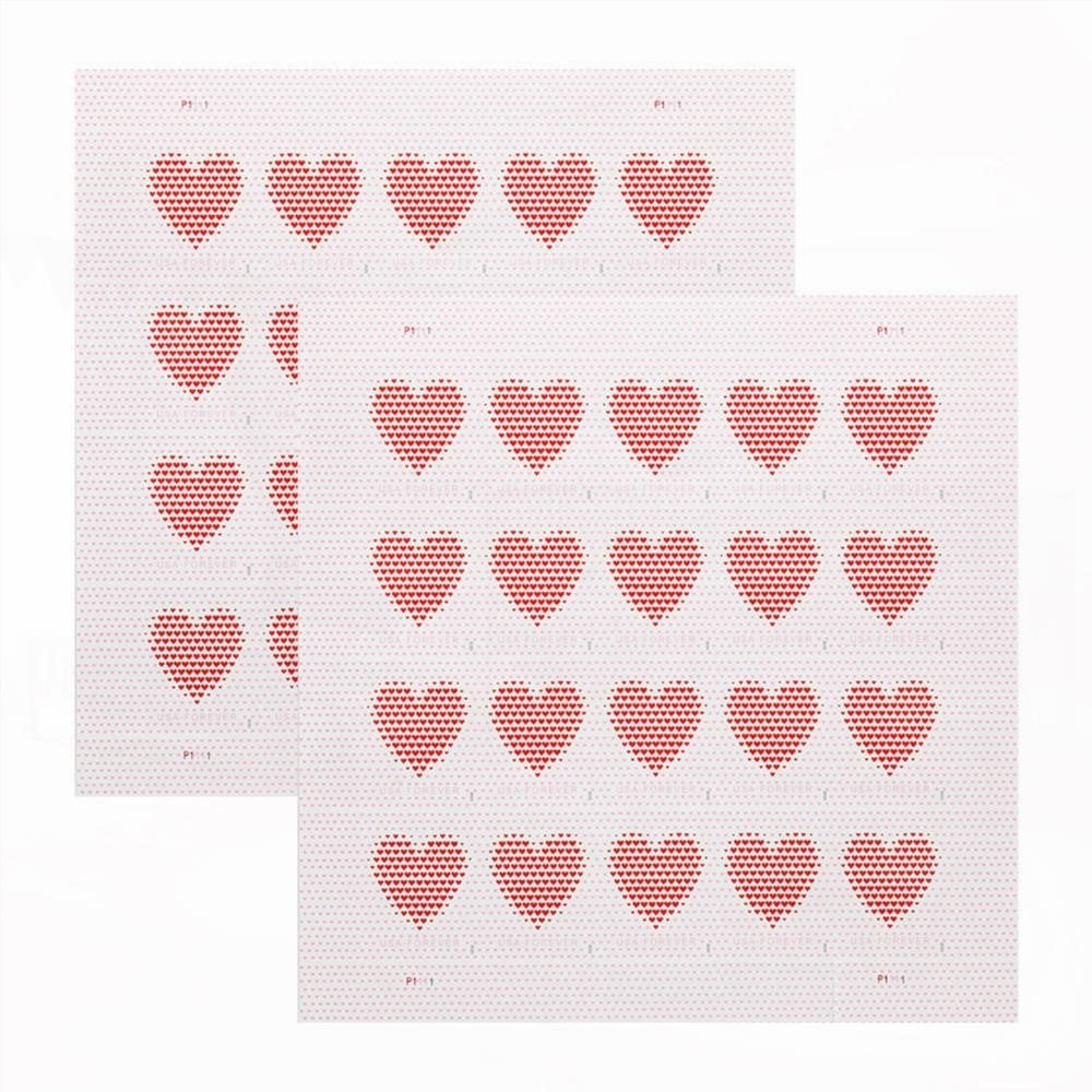 100Pcs 2020 US Made of Hearts Forever First-Class Postage Stamps Wedding