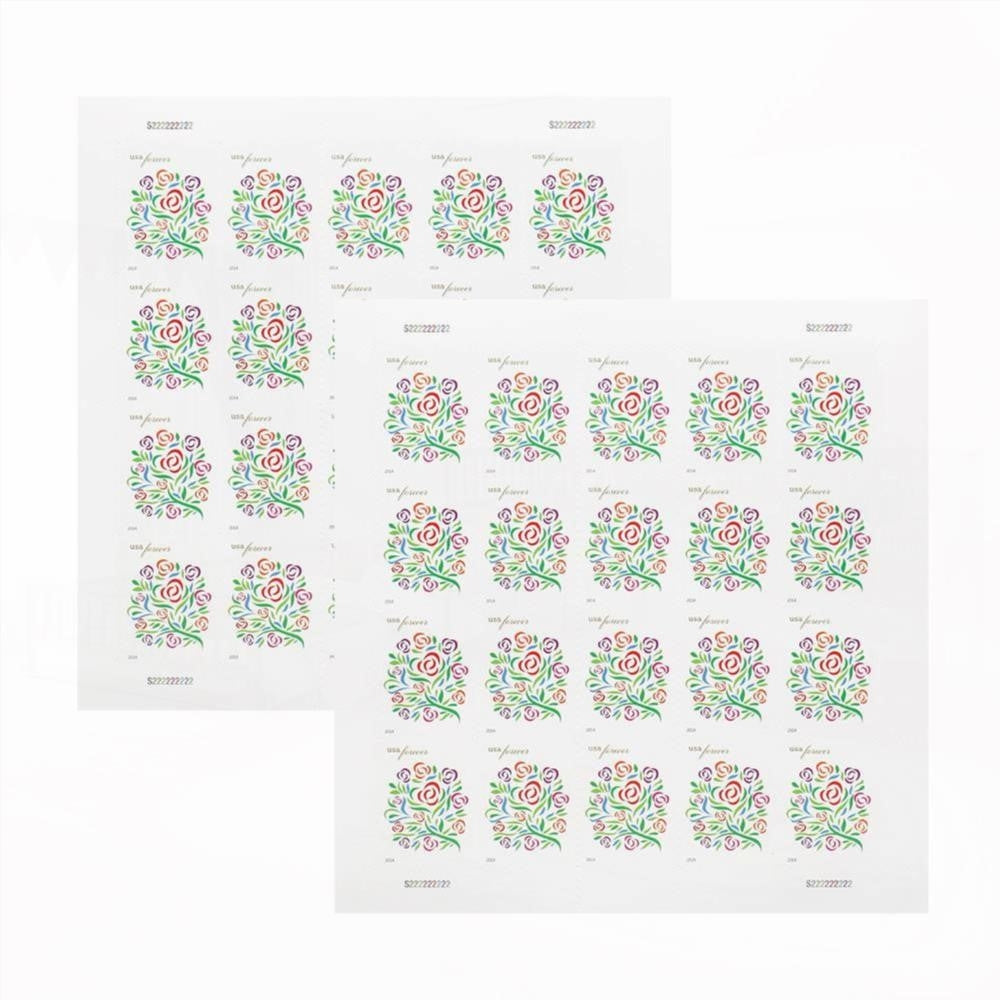 100Pcs 2013 First-Class Forever Stamp - Wedding Series: Where Dreams Blossom