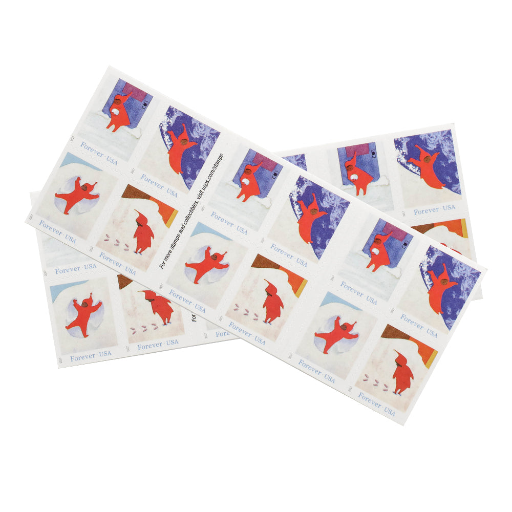 100Pcs 2017 US Snowy Day Forever Postage Stamps
