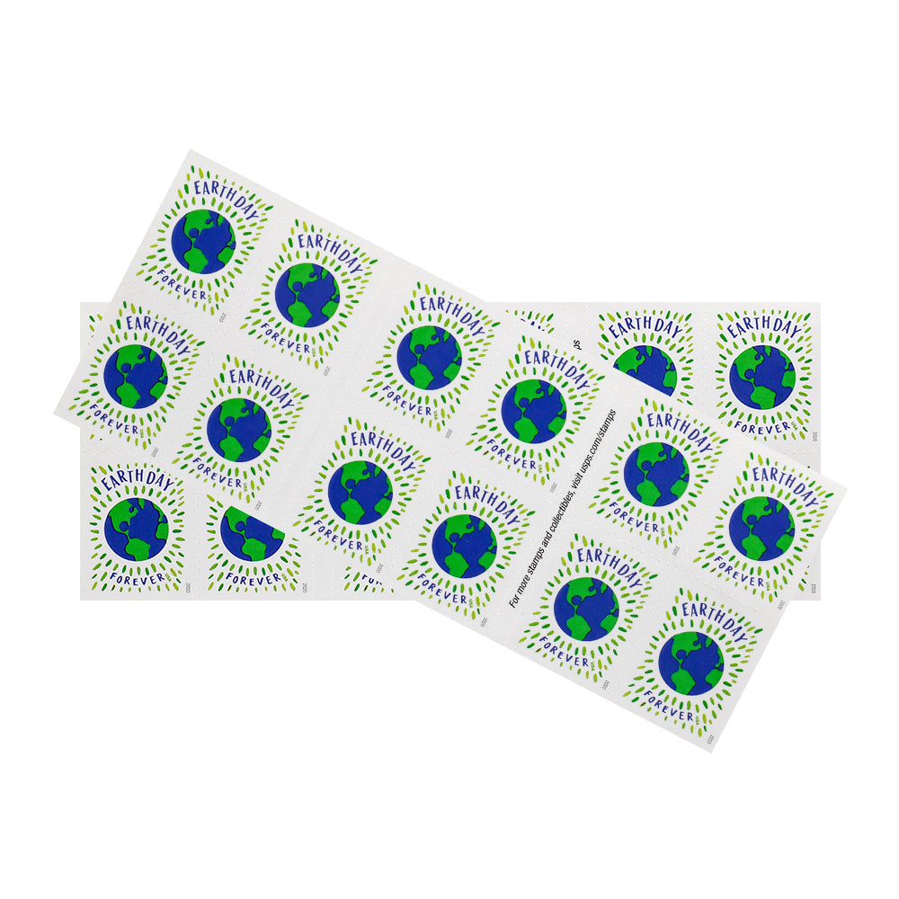100Pcs 2020 US Earth Day Forever Stamps