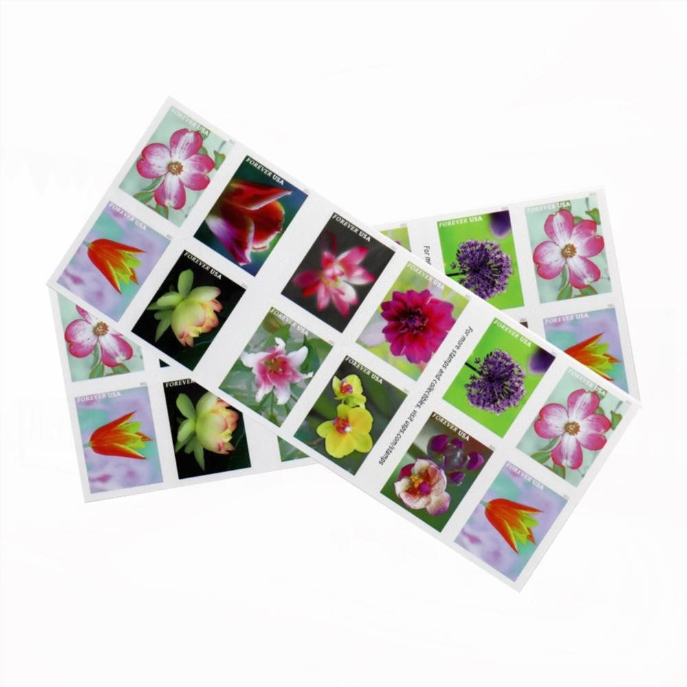 100Pcs 2021 U.S. Garden Beauty Forever Postage Stamps