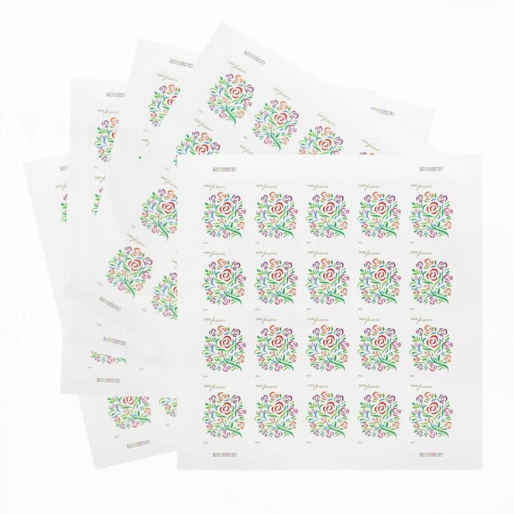 100Pcs 2013 First-Class Forever Stamp - Wedding Series: Where Dreams Blossom