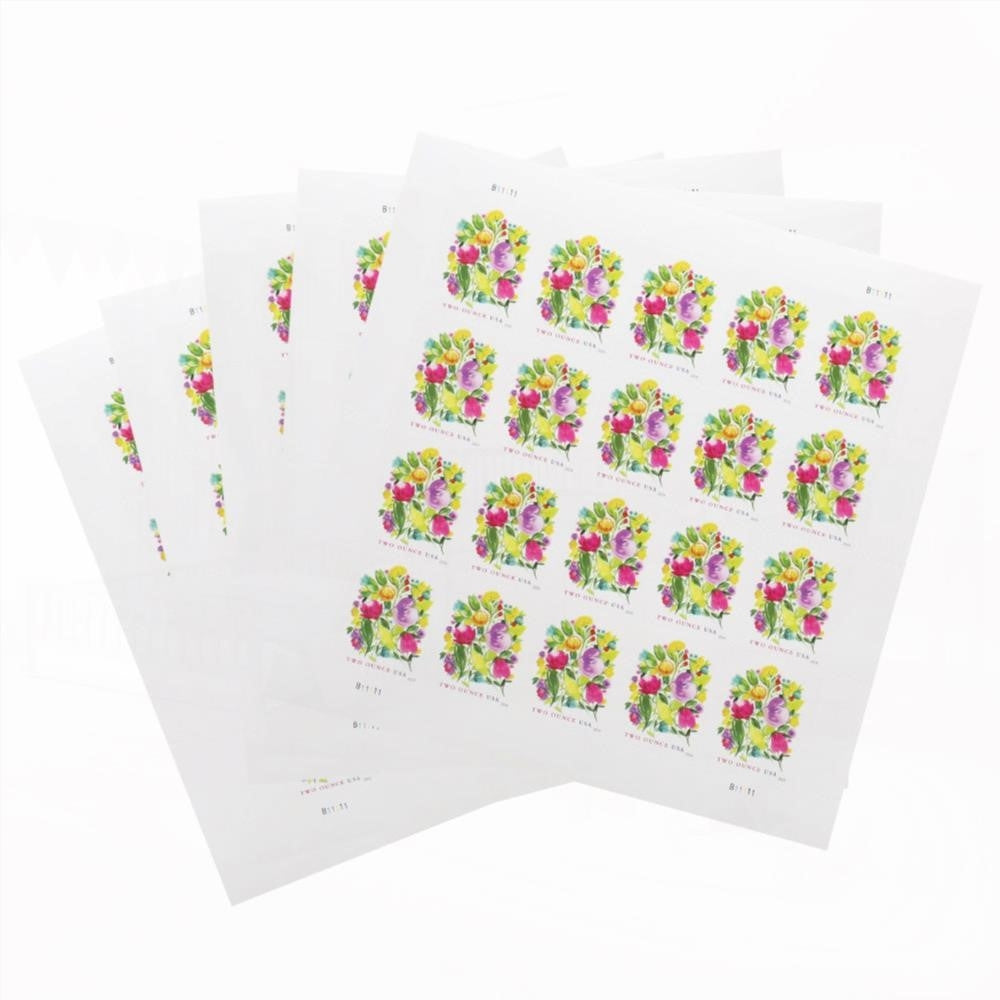100Pcs 2024 Wedding Blooms Two Ounce Forever First Class Postage Stamps