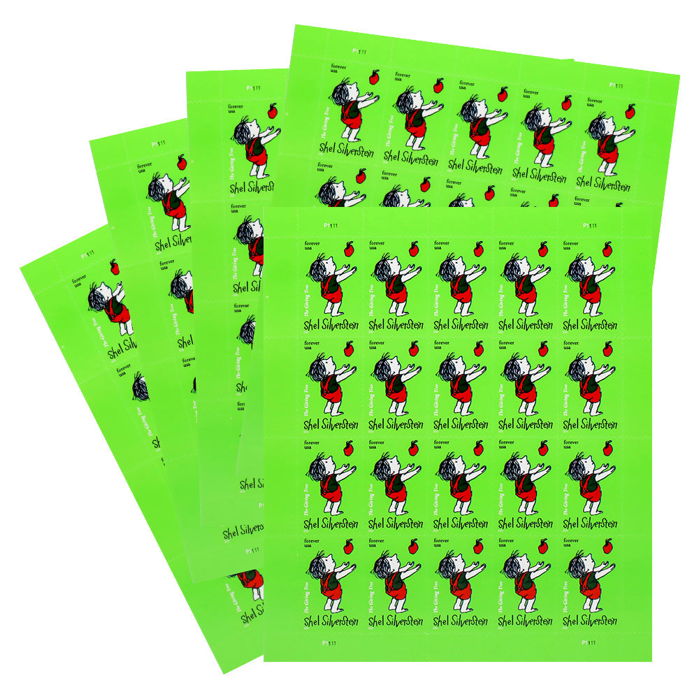100Pcs 2022 US Shel Silverstein First Class Postage Stamps