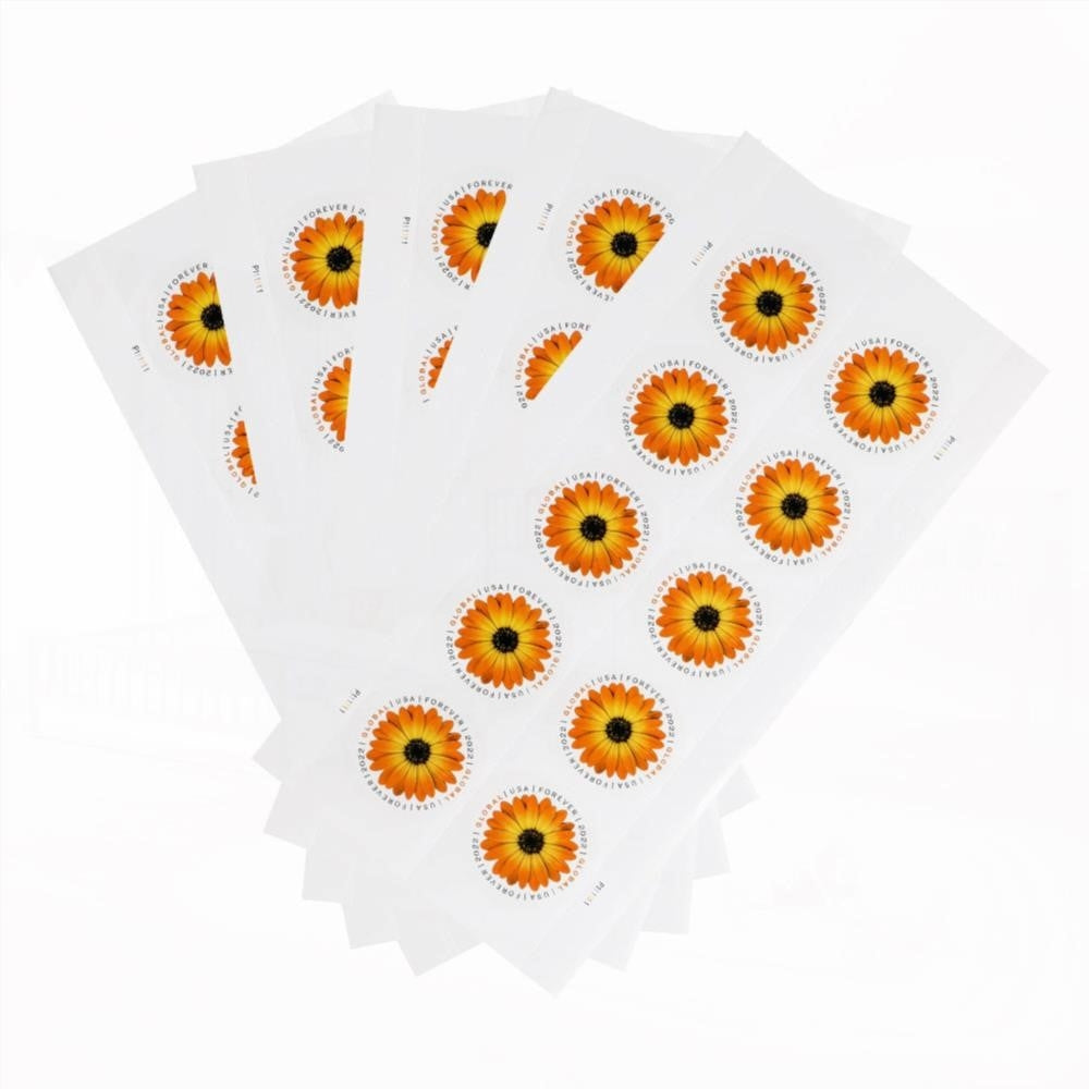 50Pcs 2022 US Global African Daisy Forever Stamps