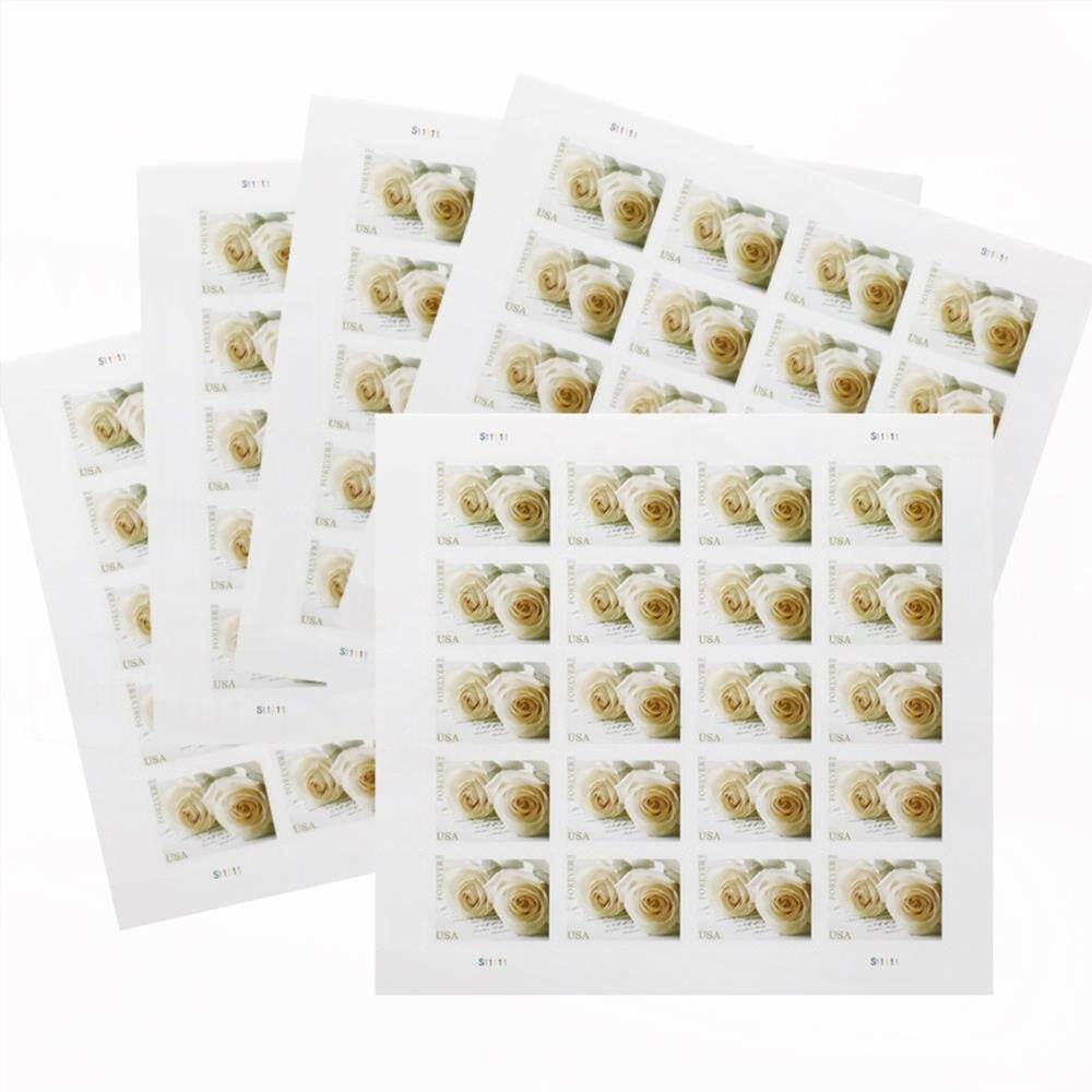 100Pcs 2011 US First-Class Forever Stamp - Wedding Roses