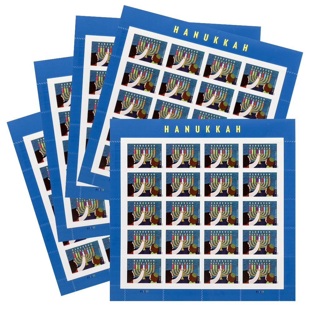 100Pcs 2020 US Hanukkah Forever Stamps
