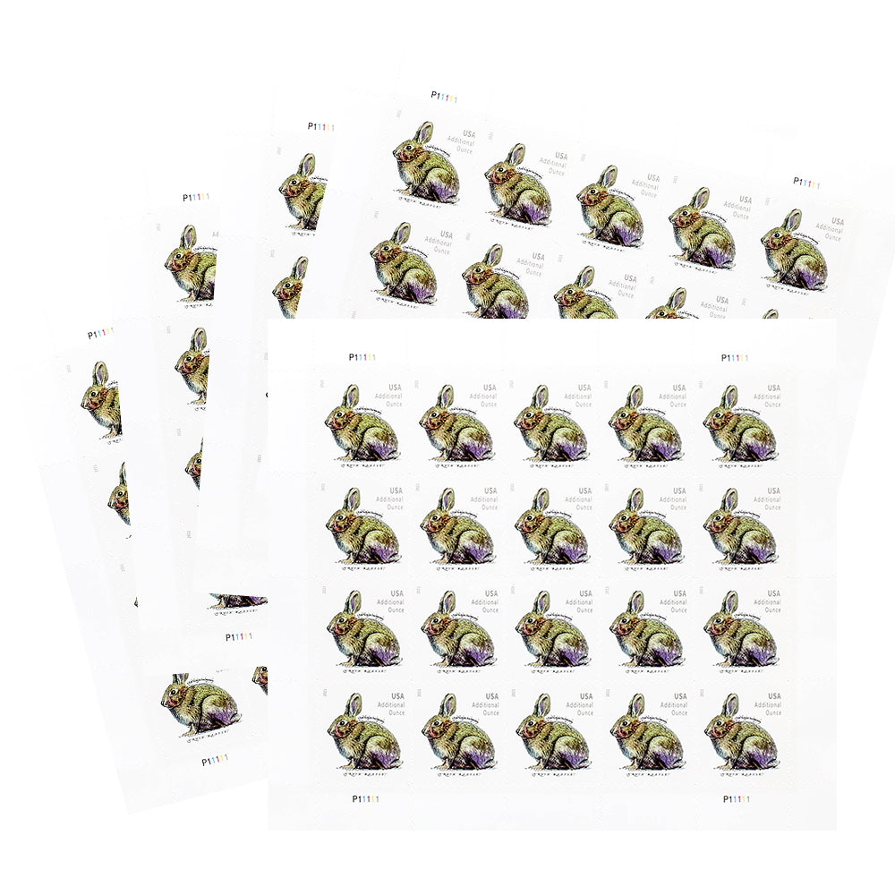 100Pcs 2021 20c Brush Rabbit (sheet stamp)