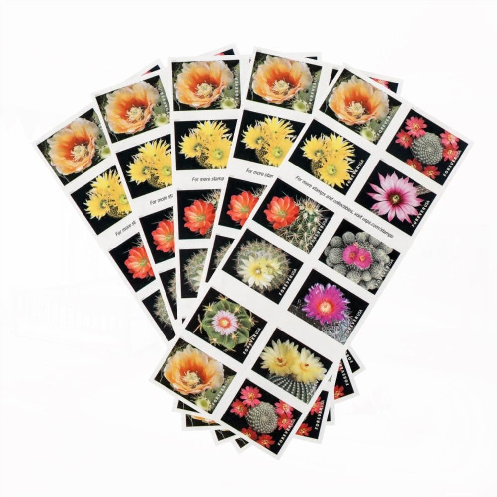 100Pcs U.S. 2019 Cactus Forever Stamps