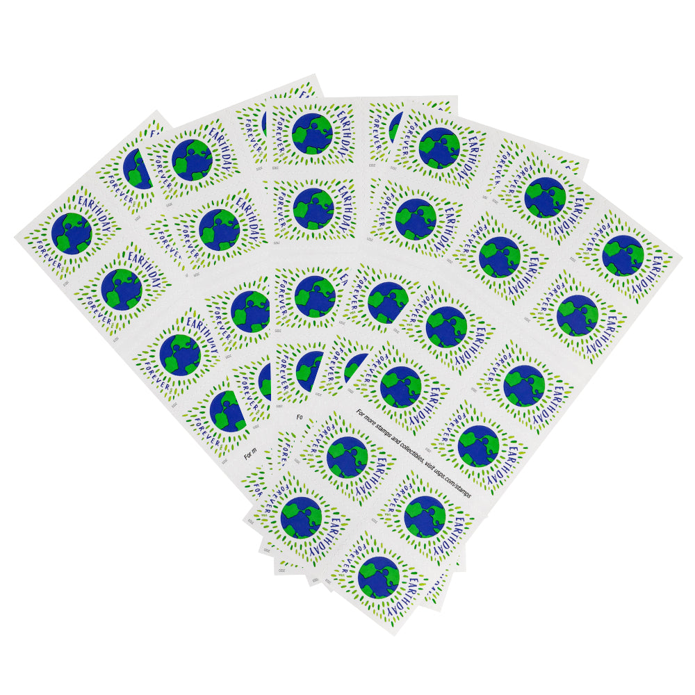 100Pcs 2020 US Earth Day Forever Stamps