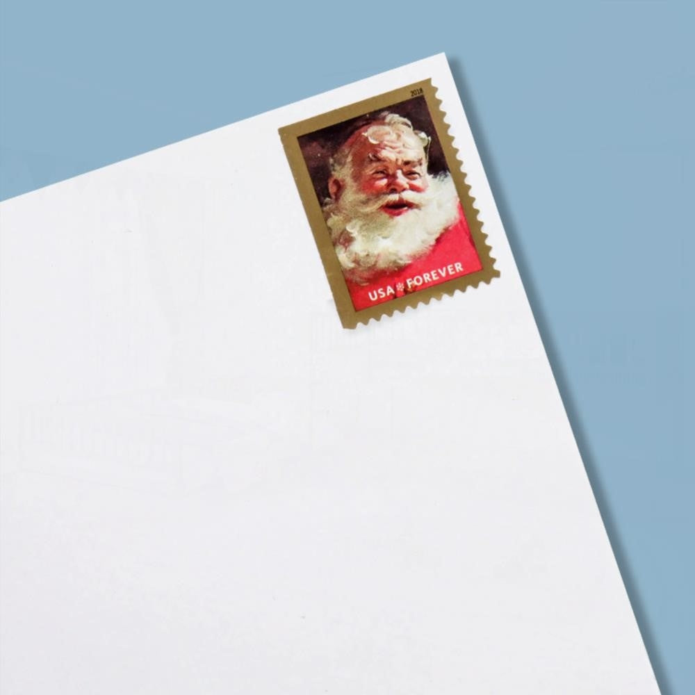 100Pcs 2018 US Classic Santa Sparkling Holidays