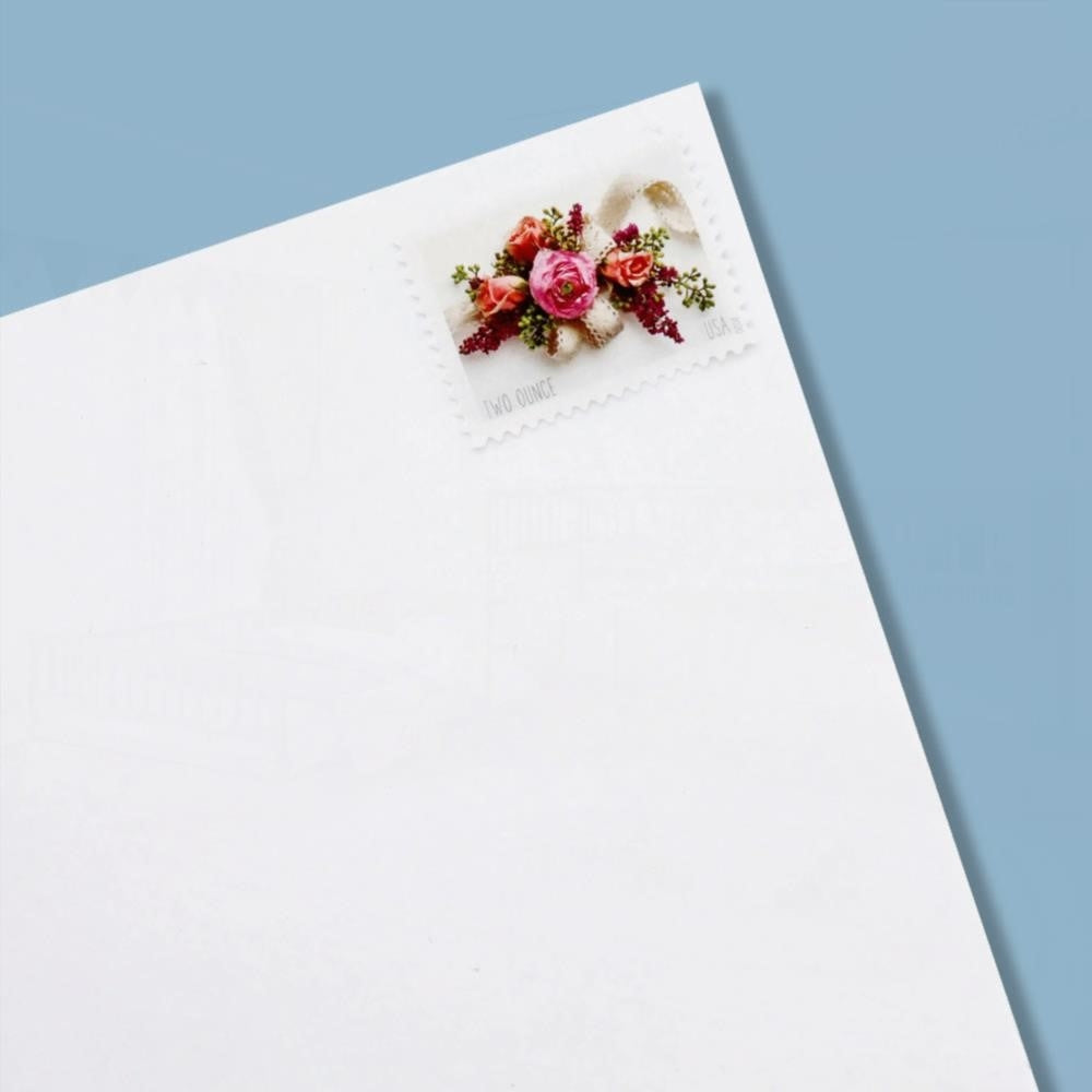 100Pcs 2020 US Wedding Garden Corsage Two Ounce Forever Stamps