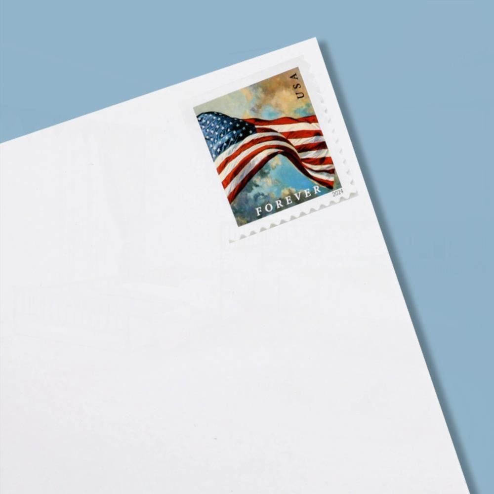 100Pcs 2024 U.S. Flags Forever Stamps Booklets