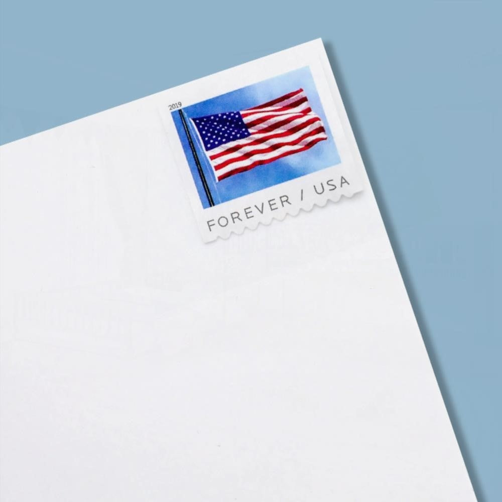 100Pcs 2019 U.S. Flag Forever Stamps Coil