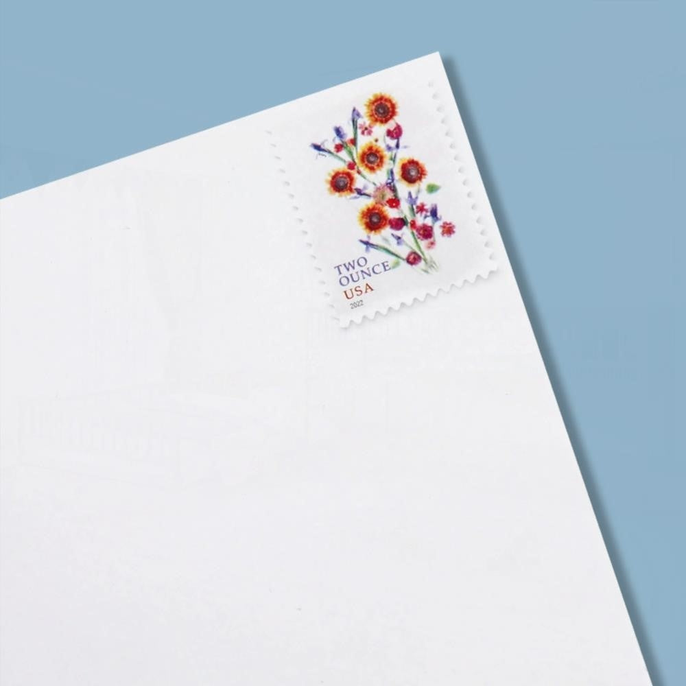 100Pcs 2022 US Two-Ounce Forever Stamp - Wedding Series: Sunflower Bouquet