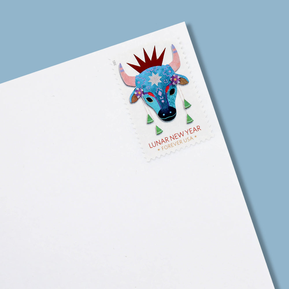100Pcs 2021 U.S. Lunar New Year: Year of the Ox Forever Stamps