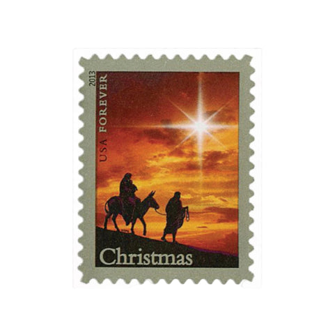 100Pcs 2013 Traditional Christmas: The Holy Family Forever First Class Postage Stamps