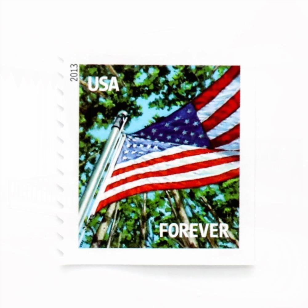 100Pcs 2013 US Flag for All Seasons First-Class Forever Stamp