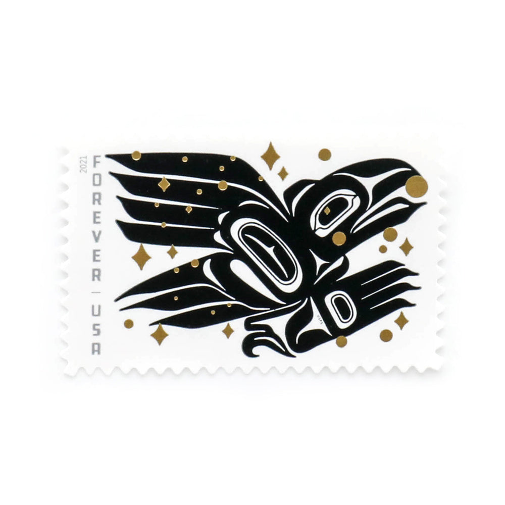 100Pcs 2021 US Raven Story Forever Postage Stamps