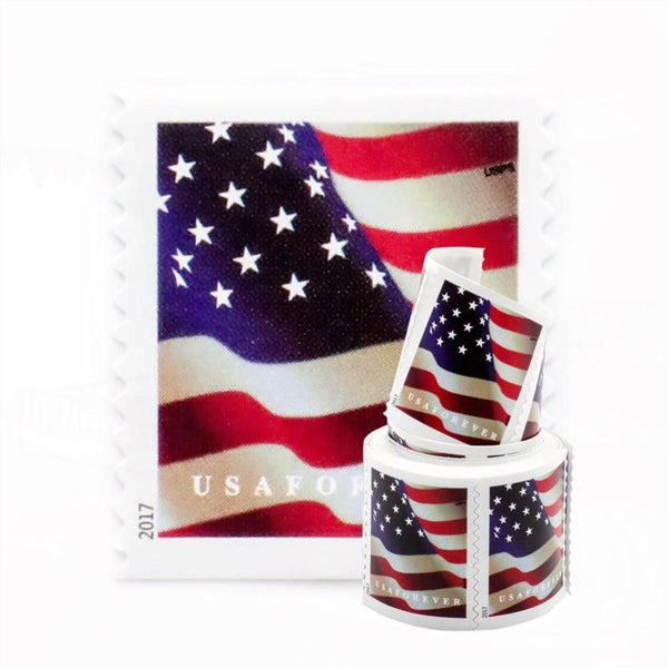 100Pcs Booklet 2017 US Flag Forever First-Class Rate Stamps