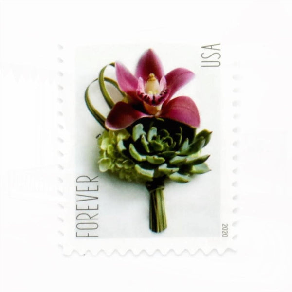100Pcs 2020 U.S. Contemporary Boutonniere Forever Stamps