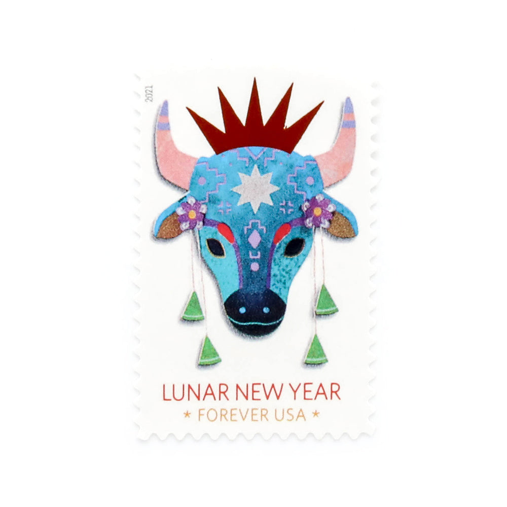 100Pcs 2021 U.S. Lunar New Year: Year of the Ox Forever Stamps