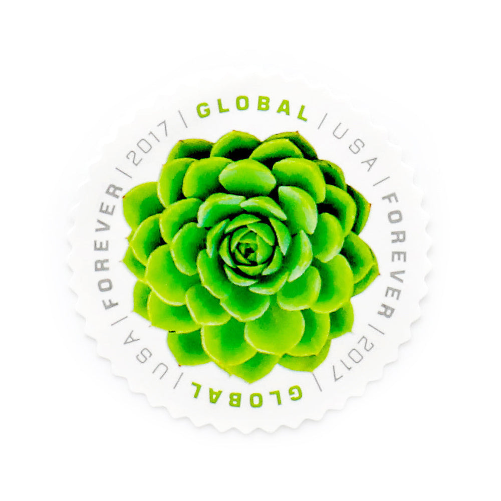 100Pcs 2017 USA Global Succulents Forever Stamps