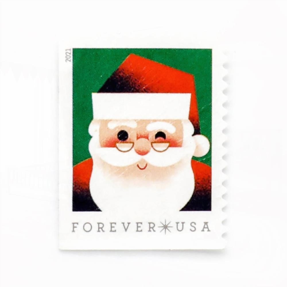 100Pcs 2021 US A Visit from St. Nick Forever Stamps