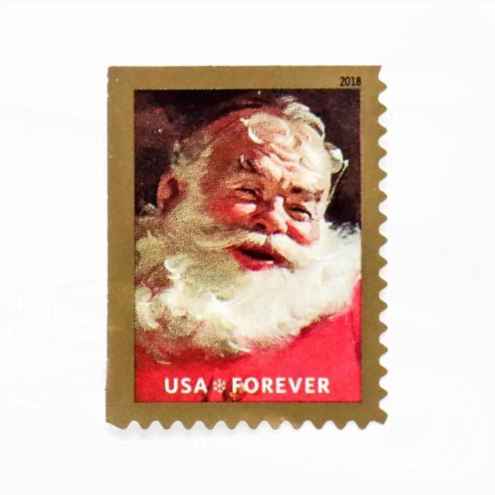 100Pcs 2018 US Classic Santa Sparkling Holidays
